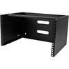 StarTech.com 6U Wall Mount Network Rack - 14 Inch Deep (Low Profile) - 19 Patch Panel Bracket for Shallow Server and IT Equipment Network Switches - 44lbs/20kg Weight Capacity Black (WALLMOUNT6) 6U Panel Bracket