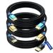 HDMI Cable 8k (Maximm Cable?s New Upgraded Design) HDMI 2.1 15ft Certified 48Gbps 8K@60Hz 18Gbps 4K@120Hz Ultra High-Speed Gaming HDMI Cable 8k/4k Cable 3 Pack UL-Listed