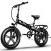 EUY 750W Fat Tire Electric Bike for Adults 48V 12.8 Ah Samsung Cell Removable Battery E Bike 20 x 4.0 Folding Electric Snow Beach Mountain Bikes 30 MPH Electric Bicycle Shimano 7-Speed