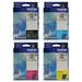 Brother Genuine LC-20E (LC20EBK LC20EC LC20EM LC20EY) Super High Yield Ink Cartridge 4-Color Set