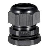 PG25 Cable Glands Waterproof Plastic Connector Adjustable Locknut Black for 16mm-21mm Dia Cable Wire