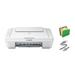 Canon PIXMA MG Series All-in-One Color Inkjet Printer 3-in-1 Print - Scan - Copy or Home Business Office Up to 4800 x 600 DPI Auto Scan Mode White With MTC Printer Cable and File Folders