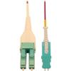 Tripp Lite N823L-03M-MG Fiber Optic Duplex Network Cable Magenta Jacket Aqua Connector White Connector