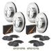 Max Advanced Brakes - Brake Kit for 2006 BMW 330i 330xi Front and Rear Replacement Disc Brake Rotors and Ceramic Brake Pads