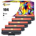 Toner Bank 5-Pack Compatible Toner for Samsung MLT-D104S ML-1910 1911 1915 2525 2545 (Black)