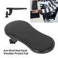 BUTORY Arm Wrist Mouse Pad computer Armrest Wrist Rest Adjustable Computer Arm Rest Pad Desk Attachable Home Office Mouse Pad Arm Support for Home and Office