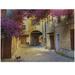 Ambesonne European Jigsaw Puzzle Historical Houses Alley Heirloom-Quality Fun Activity for Family Durable Cardboard 1000 pcs Fuchsia and Yellow