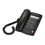Desktop Corded Telephone Phone with LCD Display Caller Adjustable Calculator Alarm Clock for House Home Call Center Office Company Hotel