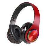 B39 LED V5\.0 Headset Sports Headphone Subwoofer Wireless Stereo Support Card Earphone red black