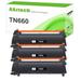 A AZTECH 3-Pack Compatible Toner Cartridge for Brother TN 660 Use in Printer MFC-L2700DW DCP-L2540DW HL-L2360DW - Black