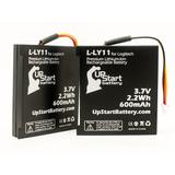 2x Pack - UpStart Battery Logitech CP-MXL11 Battery - Replacement for Logitech L-LY11 Mouse Battery (600mAh 3.7V Lithium-Ion)