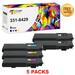 Toner Bank 5-Pack Compatible Toner Replacement for Dell 331-8429 Color Laser C3760dn C3760n C3760dnf C3765dnf MFP Home Office Supplies 2x Black Cyan Magenta Yellow