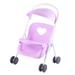 Baby Pushchairs Ffoldable Push Cart Trolley for Dolls Lilac