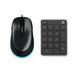 Microsoft Number Pad Matte Black + Microsoft 4500 Mouse Black Anthracite - Bluetooth 5.0 Connectivity for Number Pad - Wired USB Connectivity for Mouse - 2.4 GHz Frequency Range - 5 Button(s) on Mouse