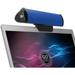 GOgroove USB Laptop Speaker Bar with Clip-On Portable Design (Blue)
