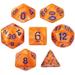 MBG Brybelly Series IV Painterfts Palette Polyhedral Dice Sets Full Sets of 7 Tabletop RPG Dice in Clear Acrylic Display Box 20 Fresh Colors to Choose Collectible TTRPG DND Accessories (Kingfisher)