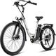 Gocio 500W Electric Bike for Adults 26 Electric Hybrid Bicycle City Ebike Women E Bike with 48V 7.8Ah Battery Suspension Fork 5 Modes Men Electric Bike with 7 Speed LED Display and Headlight