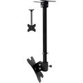 Adjustable Ceiling TV Mount Tilt Swivel TV Monitor Ceiling Mount Fits Most 14 - 32 LCD LED Flat Panel Display Max VESA 200x200 mm Max Loading up to 66 lbs Height Adjustable