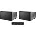 (2) JBL Control SB2210 Dual 10 Indoor/Outdoor Subwoofers+Crown Amp 4 Restaurant