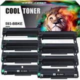 Cool Toner Compatible Drum Unit Replacement for Dell 593-BBKE for Use with E310dw E514dw E515dn E515dw High Yield (Black 6-Pack)