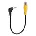 2.5mm to RCA Cable 2.5mm AV-in Stereo Male to RCA Female Jack Video Audio Adapter Cable for Car GPS Navigator DVR Backup Camera-8 Inch