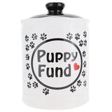 Cottage Creek Puppy Fund Piggy Bank Ceramic 6 Multicolored Dog Gift for Women