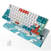 XVX M84 Mechanical Keyboard Wired/Wireless 75% Layout TKL-Gaming Keyboard RGB Backlit Custom Keyboard for Windows Mac PC Gamers (Coral Sea Gateron Red Switch)