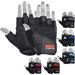 MRX Weight Lifting Gloves Pro Series Gym Fitness Workout Bodybuilding Glove Black (Medium)