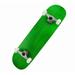 Canadian Maple Skateboard Green Stain White Wheels