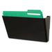 Universal-1PK Wall File Pockets Plastic Letter Size 13 X 4.13 X 7 Black