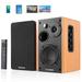 CJC Bluetooth Bookshelf Speakers - Optical Input - 2.0 Stereo Active Near Field Monitors - Studio Monitor Speaker Wooden Enclosure