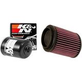 K&N Air and Oil Filter Black Kit for ATV/UTV POLARIS Sportsman 500 EFI 2008-2009