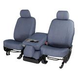 CalTrend Front Smart Denim Seat Covers for 1991-1999 Mitsubishi 3000GT - MS100-04DN Blue Insert and Trim