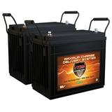 QTY 2 VMAX SLR155 12V AGM 155Ah (310 Ah total) Deep Cycle Rechargeable Solar Battery Backup for Sump Pumps