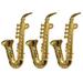 Mini Miniature Musical Instrument Saxophone Model Dollhouse Trumpet Instruments Toys Accent Decor Sax Accessories
