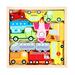 Fridja Cars Wooden Pegged Puzzles for Toddlers Age 2-4 Years Old Montessori Games and Educational Toys for Kids 2-4