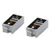 PrinterDash Compatible Replacement for Canon PIXMA IP-100/110/Mini 260/320/360 Color Inkjet (2/PK) (CLI-36) (1511B018)