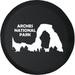 Black Tire Covers - Tire Accessories for Campers SUVs Trailers Trucks RVs and More | Arches National Park Utah Black 35 Inch