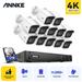 ANNKE 4K Ultra HD Poe Network Video Security System 8CH 4K H.265 Surveillance NVR 12x4K HD IP67 Poe CCTV Cameras with 1T HDD