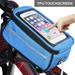 Walbest Portable Bike Phone Bag Bike Pouch Top Tube Bag MTB Bicycle Front Frame Bag Waterproof Bike Accessories Bag Phone Holder (size: 8.27 x 4.13 x 3.54 )