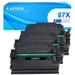 A Aztech Compatible Toner Cartridge Replacement for HP 87X 87A CF287X CF287A for HP Laserjet Enterprise M506 M506dn M506n Pro M501 M501dn M506 M506x M527 M527dn Printer Ink (Black 3-Pack)