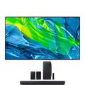 Samsung QN65S95BAFXZA 65 Quantum OLED HDR UHD 4K Smart TV with a Samsung HW-Q990B Adaptive Soundbar with Surround Sound (2022)