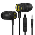 UrbanX R2 Wired in-Ear Headphones with Mic For Lenovo Yoga Smart Tab with Tangle-Free Cord Noise Isolating Earphones Deep Bass In Ear Bud Silicone Tips