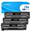 CE278A | 78A Black Toner Cartridge Compatible for HP 78A CE278A 278A 1606dn HP Laserjet M1536dnf MFP 1536dnf Pro P1606 P1566 P1560 M1536 Print Ink (3-Pack CE278D)