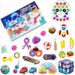 Spring hue Advent Calendar 2021 Fidget Toy Pop Set 24DAYS Christmas Countdown Calendar Sensory Stress Relief Toys Pack Surprise Gifts Box Xmas Party Favor