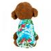Summer Pet Clothes Jackets Overalls For Dogs Costume Cat Blouse Clothing Pets Outfits Hawaii Beach Flower Shirt For Cat/Dog Coats Puppy Thin Short Sleeve Clothing Coconut Tree XS-XXL