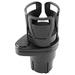 Dcenta Multifunctional Adjustable 2in1 Car Seat Cup Holder Car Cup Holder Expander Adapter for Water Bottle Drink Coffee Food Storage (Matt Black)