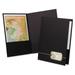 Oxford Monogram Series Business Portfolio Premium Cover Stock 0.5 Capacity 11 x 8.5 Black w/Embossed Gold Foil Accents 4/Pack