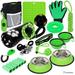 SETONWARE Puppy Starter Kit Dog Toys Dog Bed Blankets Puppy Dog Grooming Tool Training Toys Training Bells Dog Leashes Accessories for Dogs Gift for New Puppies Green 23 Pieces