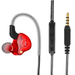 UrbanX iX2 Pro Dynamic Hybrid Dual Driver in Ear Musicians Earphones With Mic Tangle-Free Cable in-Ear Earbuds Headphones For nova 8 SE Youth